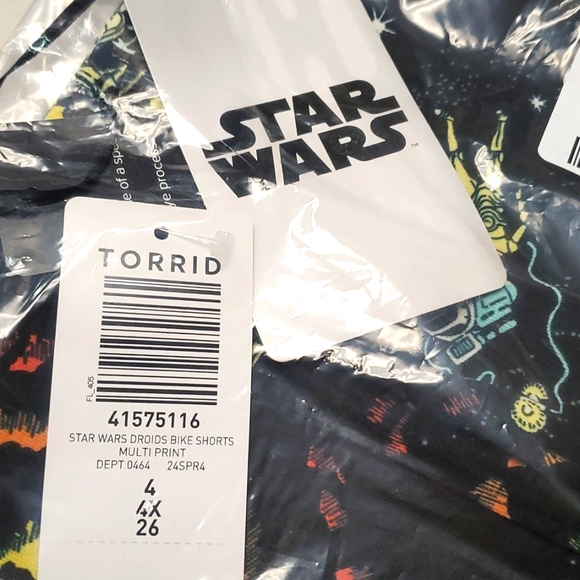 ❤️NWT VINTAGE TORRID BIKE SHORTS - STAR WARS DRIODS LOGO - 9" INSEAM - PLUS SIZE - Picture 14 of 14
